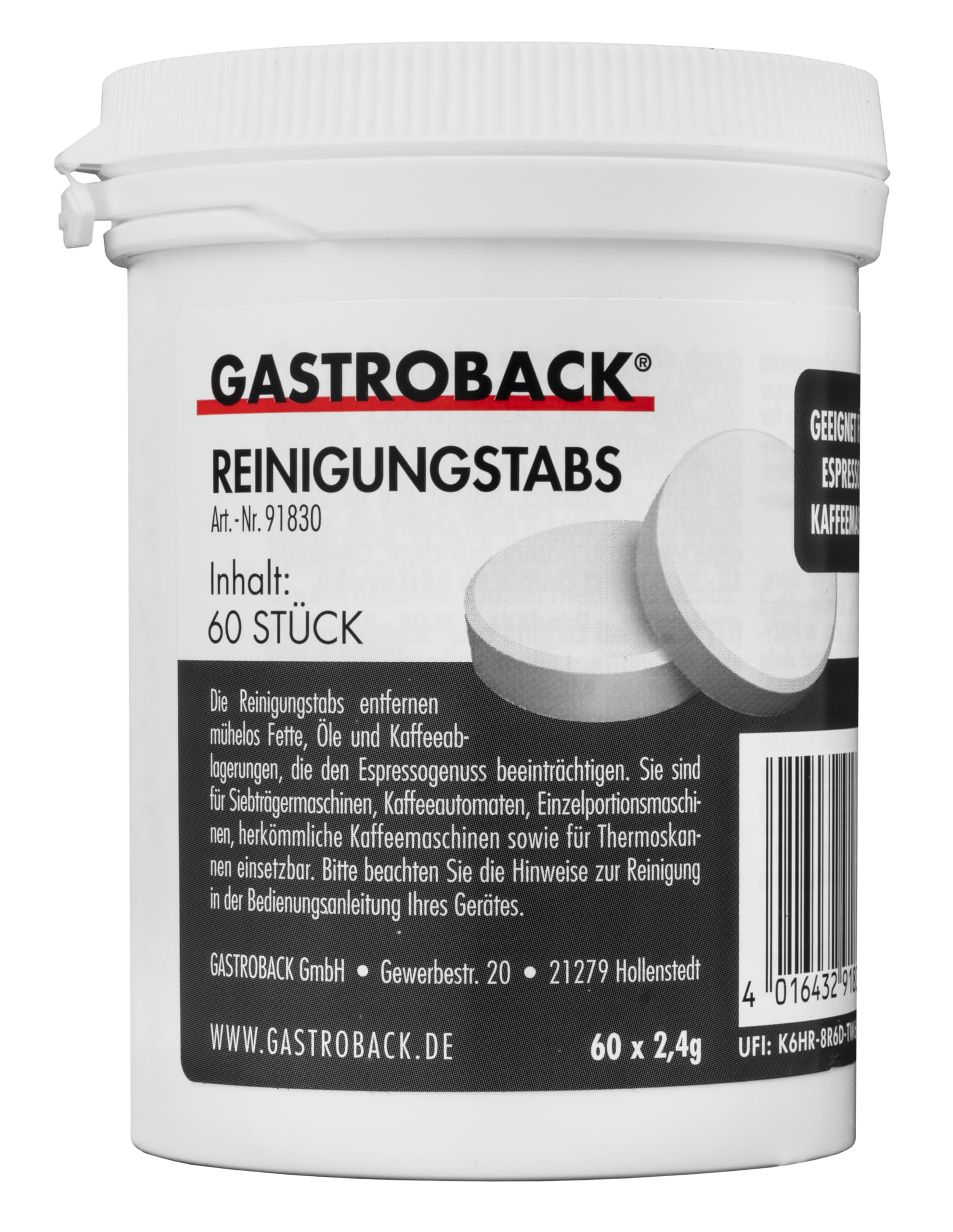 gastroback-97830-reinigungstabs-f-r-espressomaschinen-12-tabs-2-5-g image 2