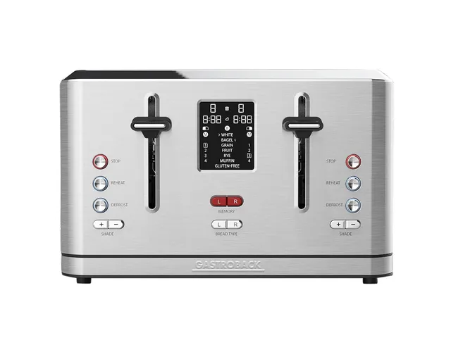 gastroback-42396-design-toaster-digital-4s-4-scheiben-950-watt-edelstahl image 1