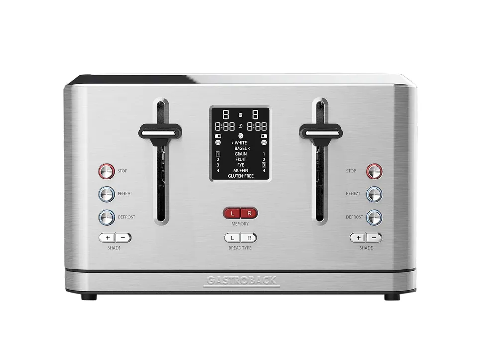 gastroback-42396-design-toaster-digital-4s-4-scheiben-950-watt-edelstahl image 1