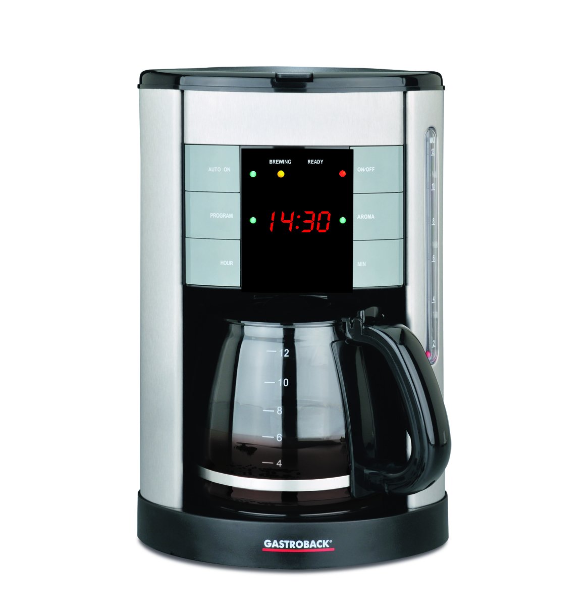 gastroback-design-coffee-aroma-plus-filterkaffeemaschine-12-tassen-silber-1-7-li image 1
