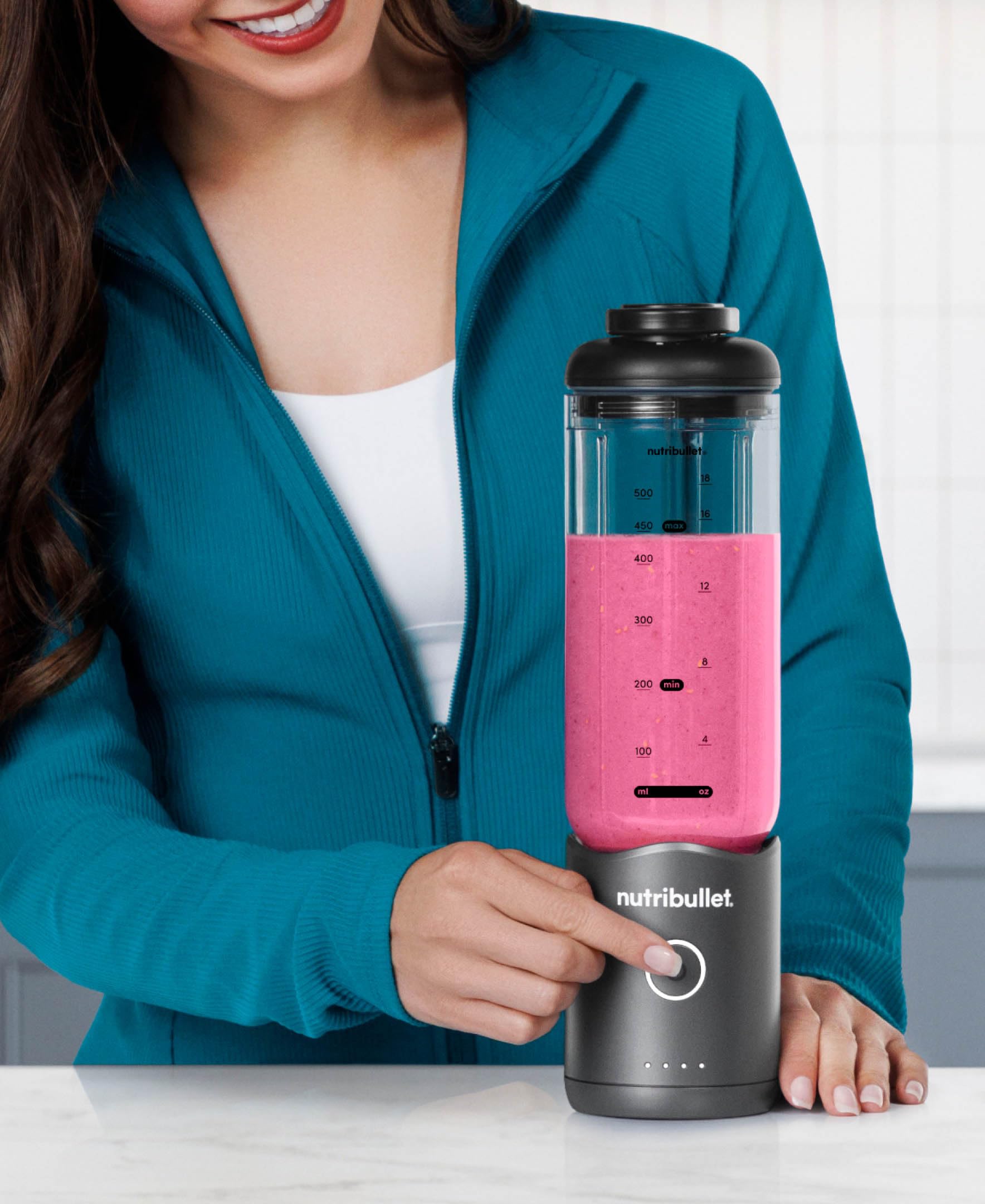 nutribullet-flex-nbp013gm-tragbarer-smoothie-mixer-590-ml-usb-c-stahlgrau image 7