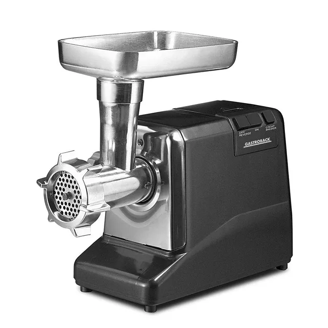 gastroback-41402-fleischwolf-pro-1000-watt-edelstahl-kreuzmesser-schwarz image 1