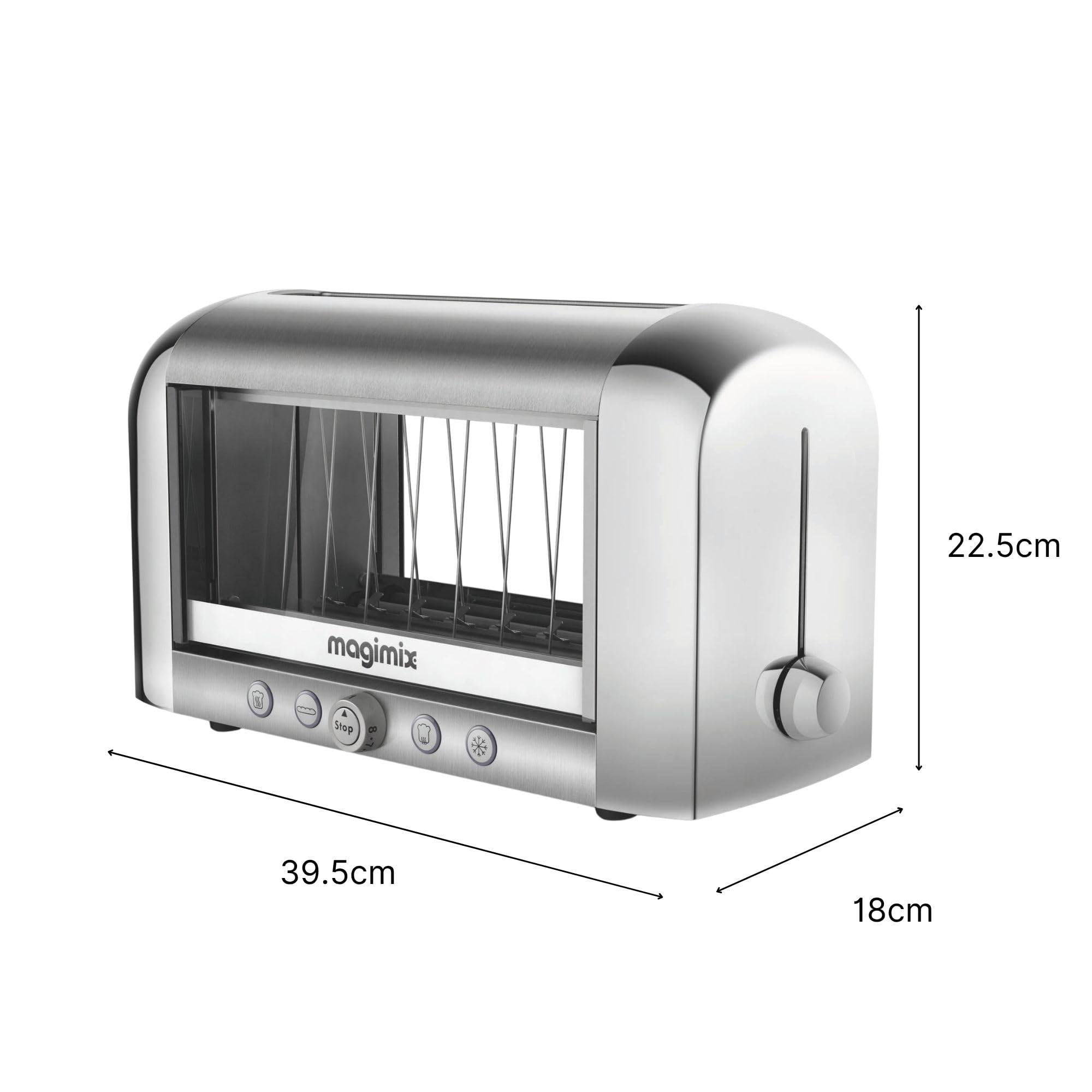 magimix-vision-design-toaster-mit-glasfenster-2-scheiben-1450w-schwarz-edelstahl image 7
