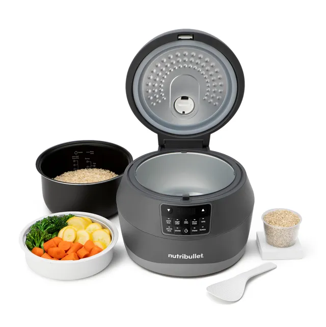 nutribullet-everygrain-cooker-nbrc605dg-reiskocher-10-tassen-600w-grau image 1