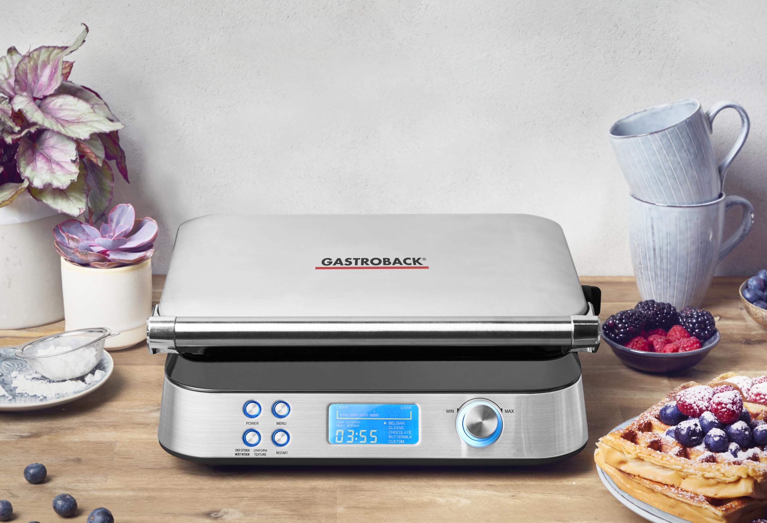 gastroback-42424-waffeleisen-advanced-control-1600-watt-5-programme image 2