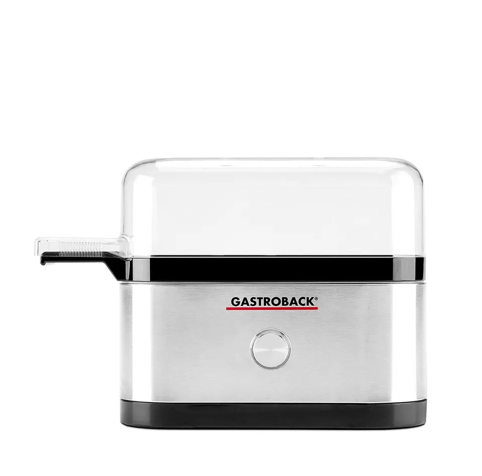 gastroback-42800-design-eierkocher-mini-f-r-3-eier-egg-cooker-aus-edelstahl image 1