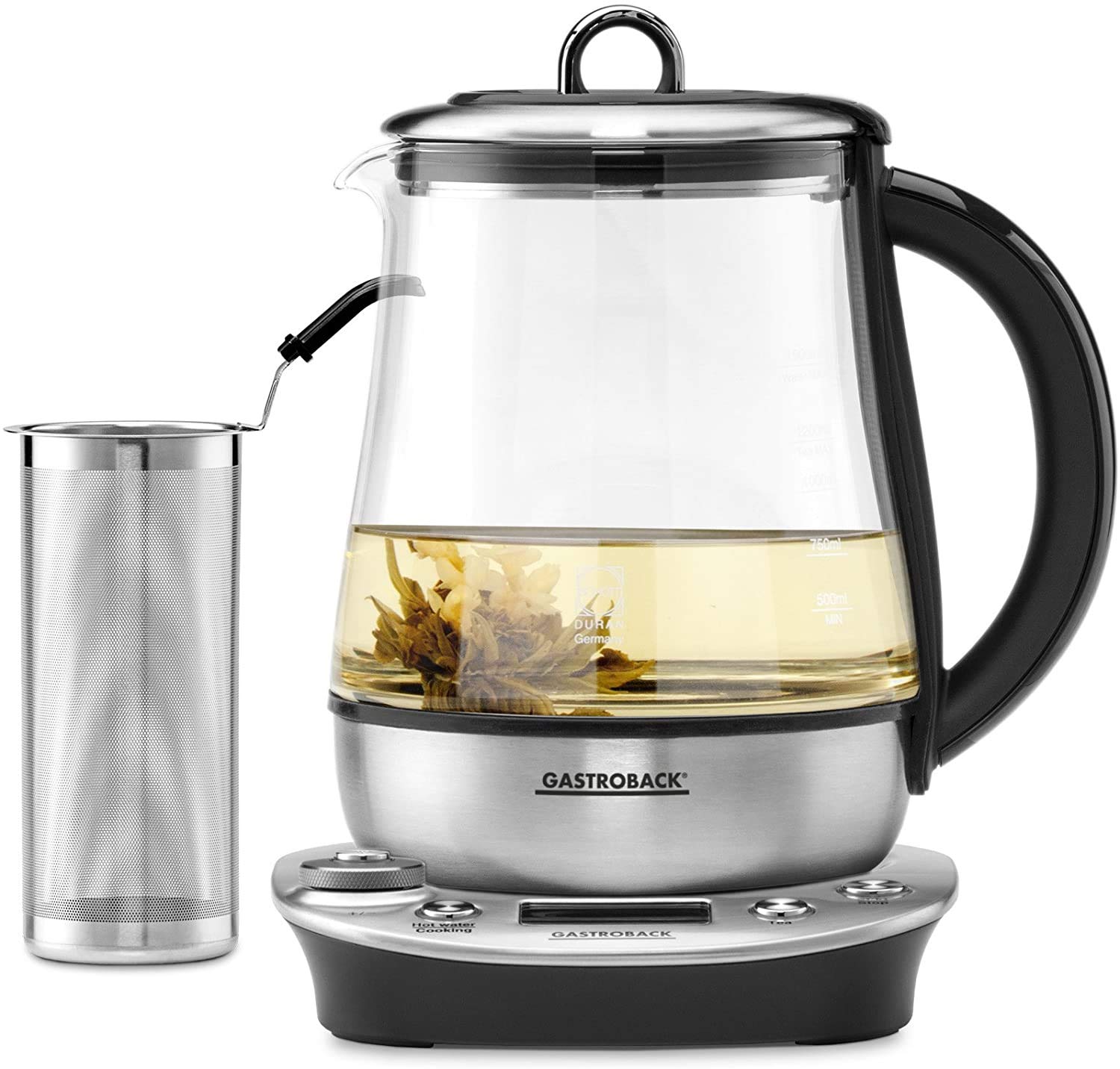 gastroback-design-tea-and-more-advanced-teekocher-2-in-1-edelstahl-glas image 1