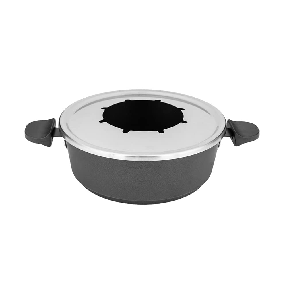 gastroback-42566-fondue-set-mit-drehteller-1-8-l-1000-watt-schwarz-silber image 4