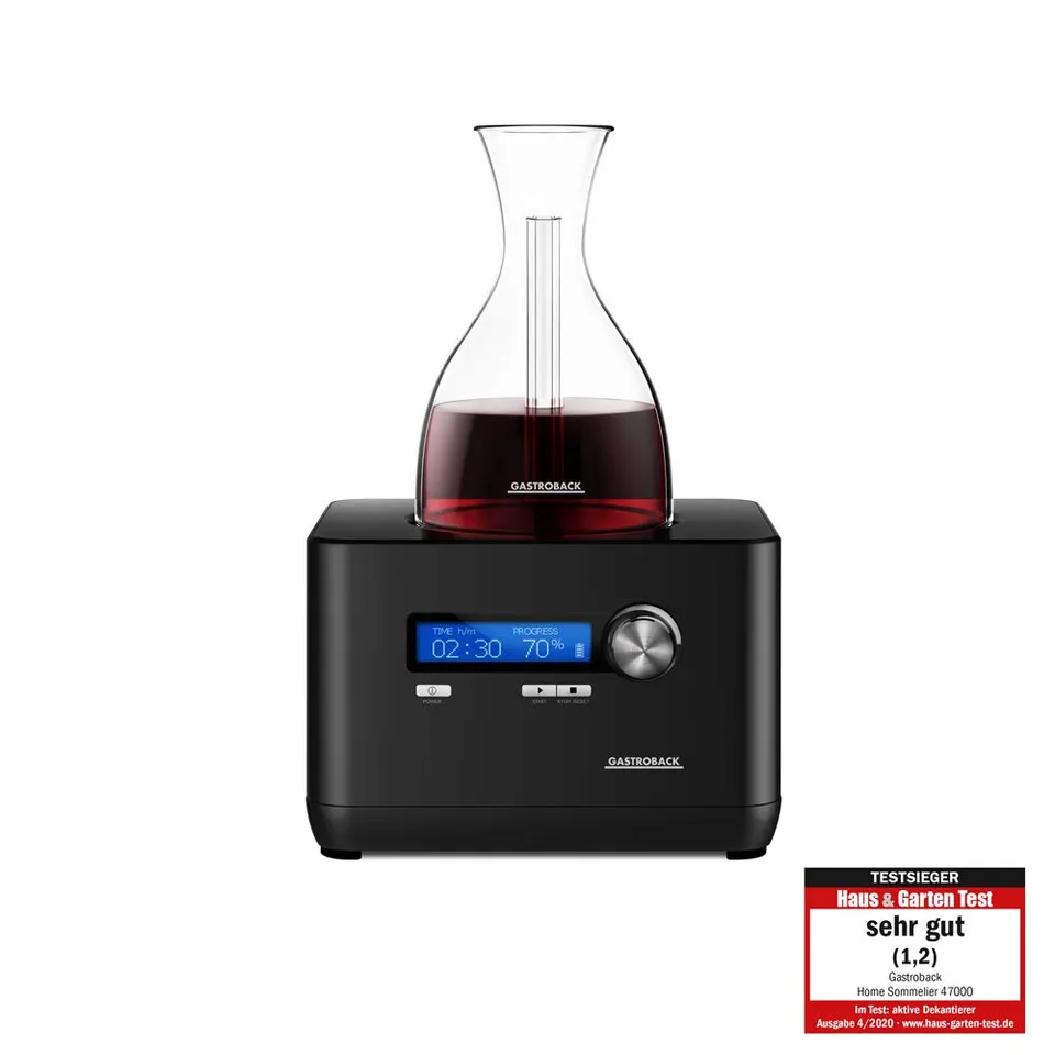 gastroback-home-sommelier-dekantierer-schwarz-aus-glas-und-kunststoff-750-ml image 1