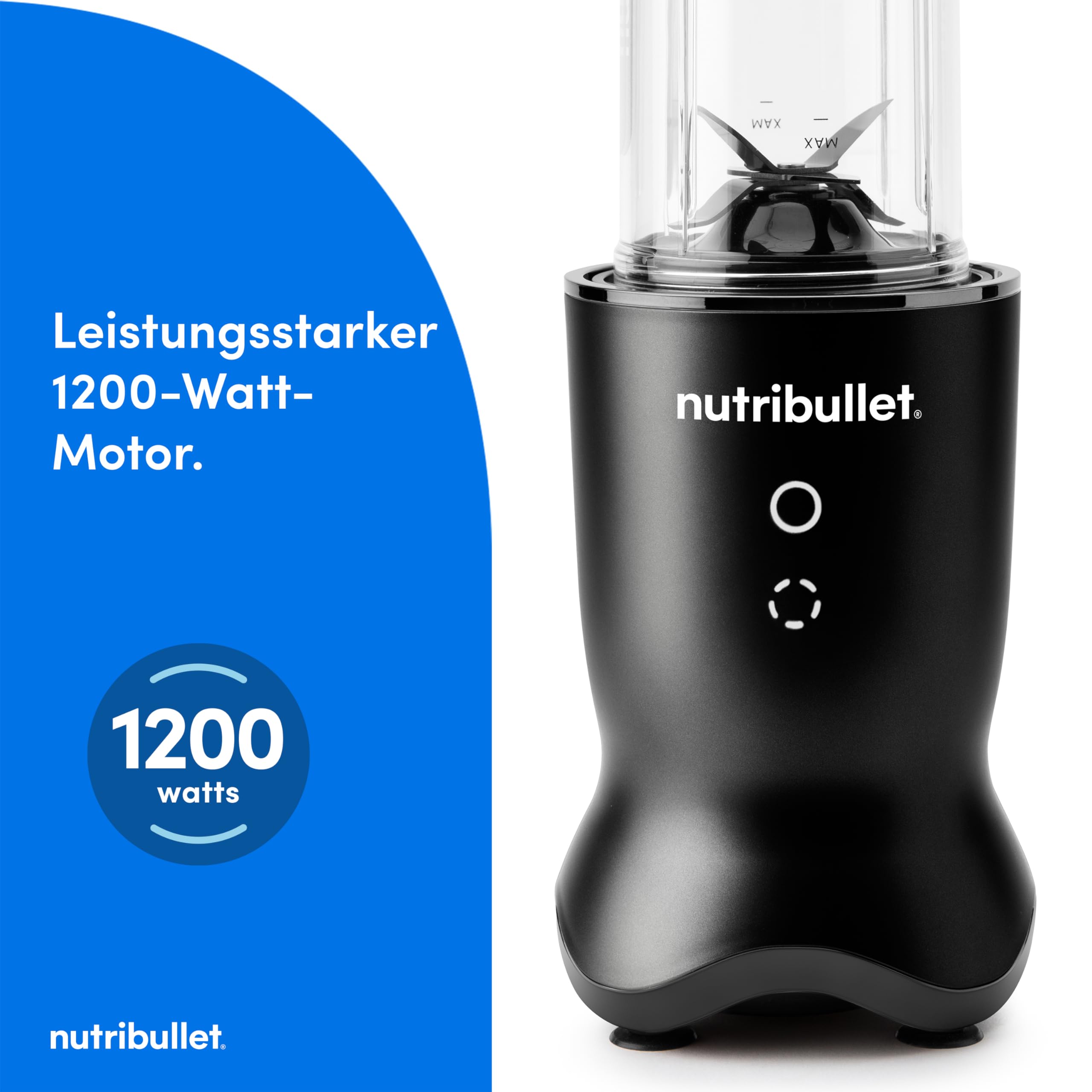 nutribullet-ultra-nb1206mb-smoothie-mixer-1200w-mit-900-ml-und-700-ml-tritan-bec image 5