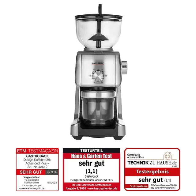 gastroback-design-kaffeem-hle-advanced-plus-mit-kegelmahlwerk image 1