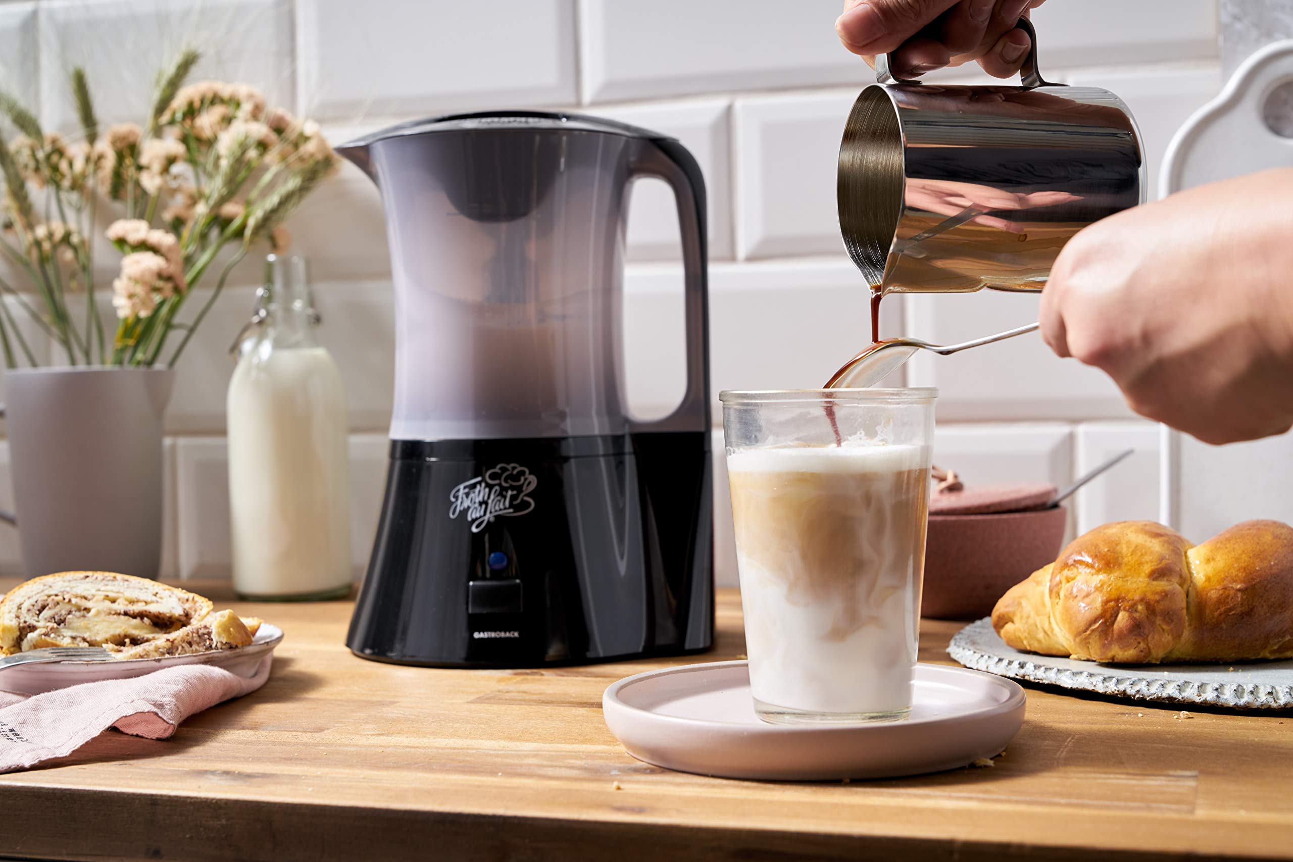 gastroback-froth-au-lait-automatischer-milchaufsch-umer-1-l-schaum-schwarz image 4
