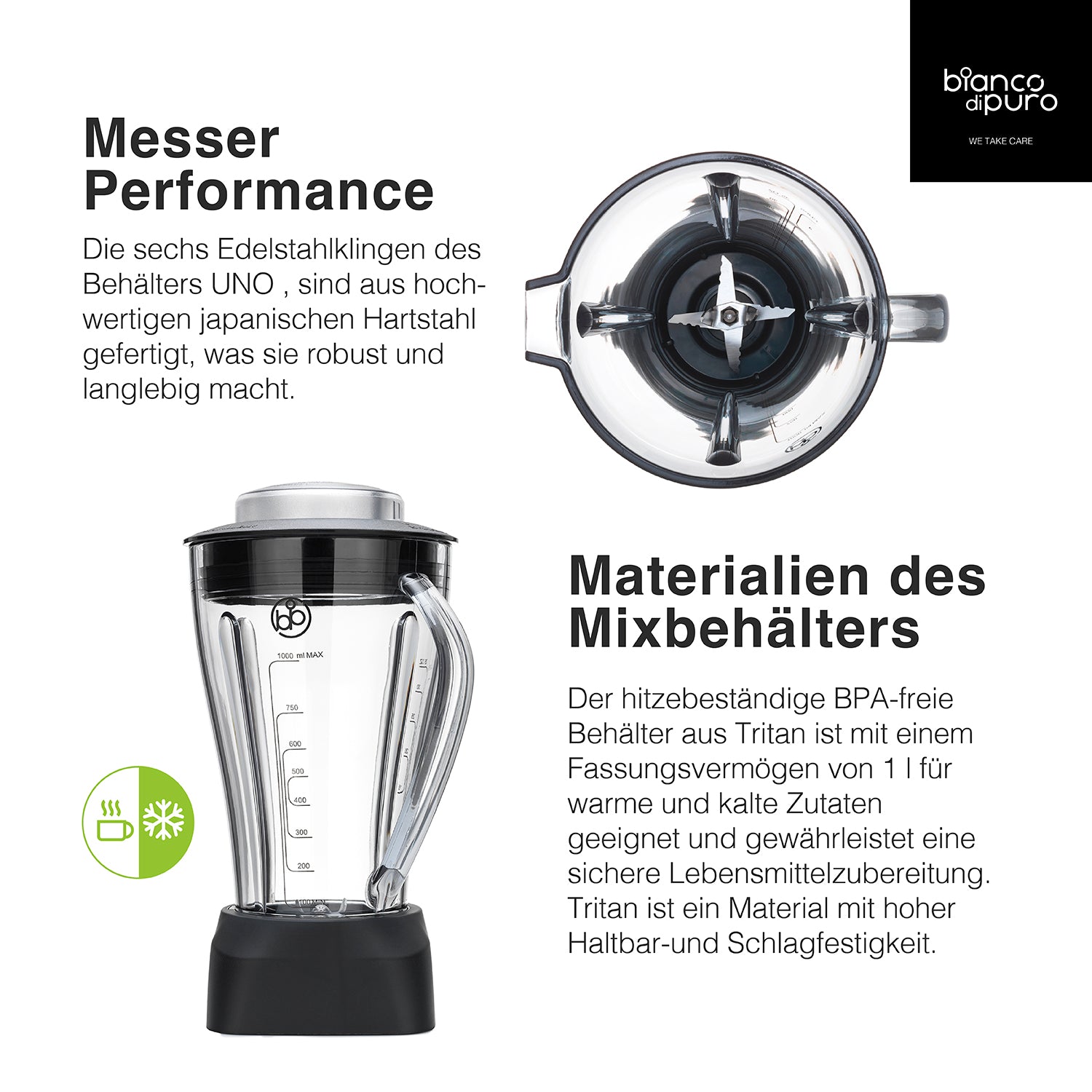 bianco-di-puro-primo-u-standmixer-hochleistungsmixer-mit-1-liter-uno-beh-lter-we image 3