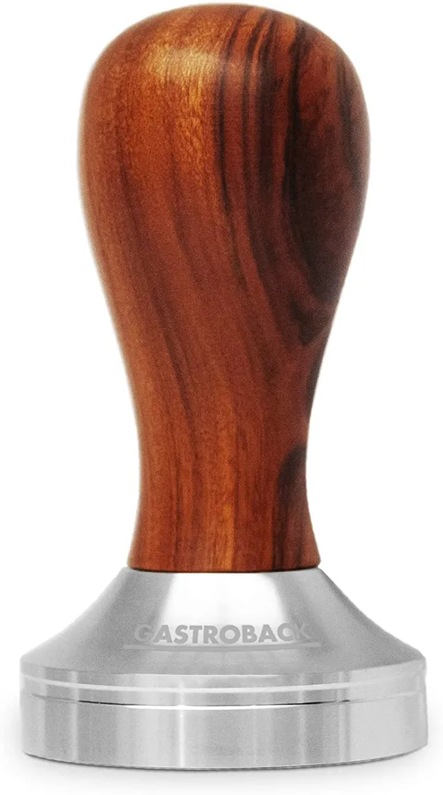 gastroback-90614-espresso-tamper-51-mm-barista-profi-aus-edelstahl-mit-holzgriff image 1