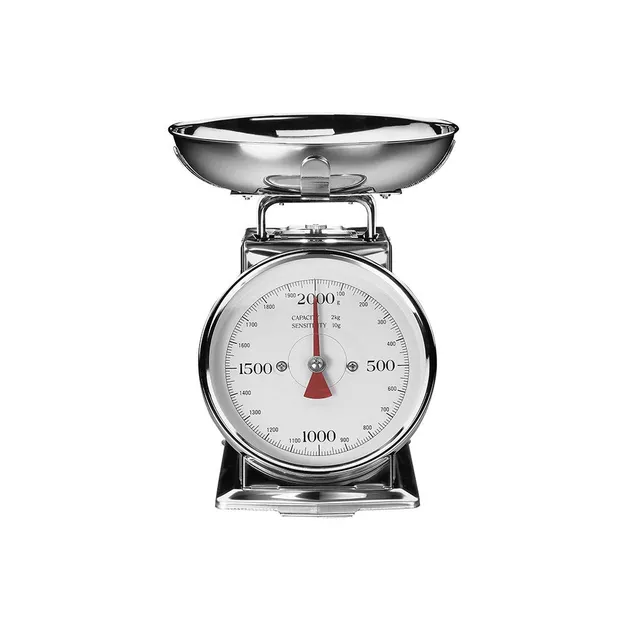 gastroback-classic-edelstahl-waage-2-kg-analog-mechanisch-mit-sch-ssel image 1