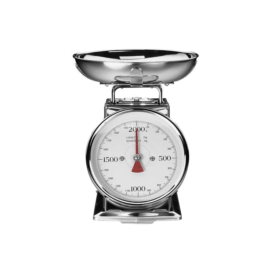 gastroback-classic-edelstahl-waage-2-kg-analog-mechanisch-mit-sch-ssel image 1