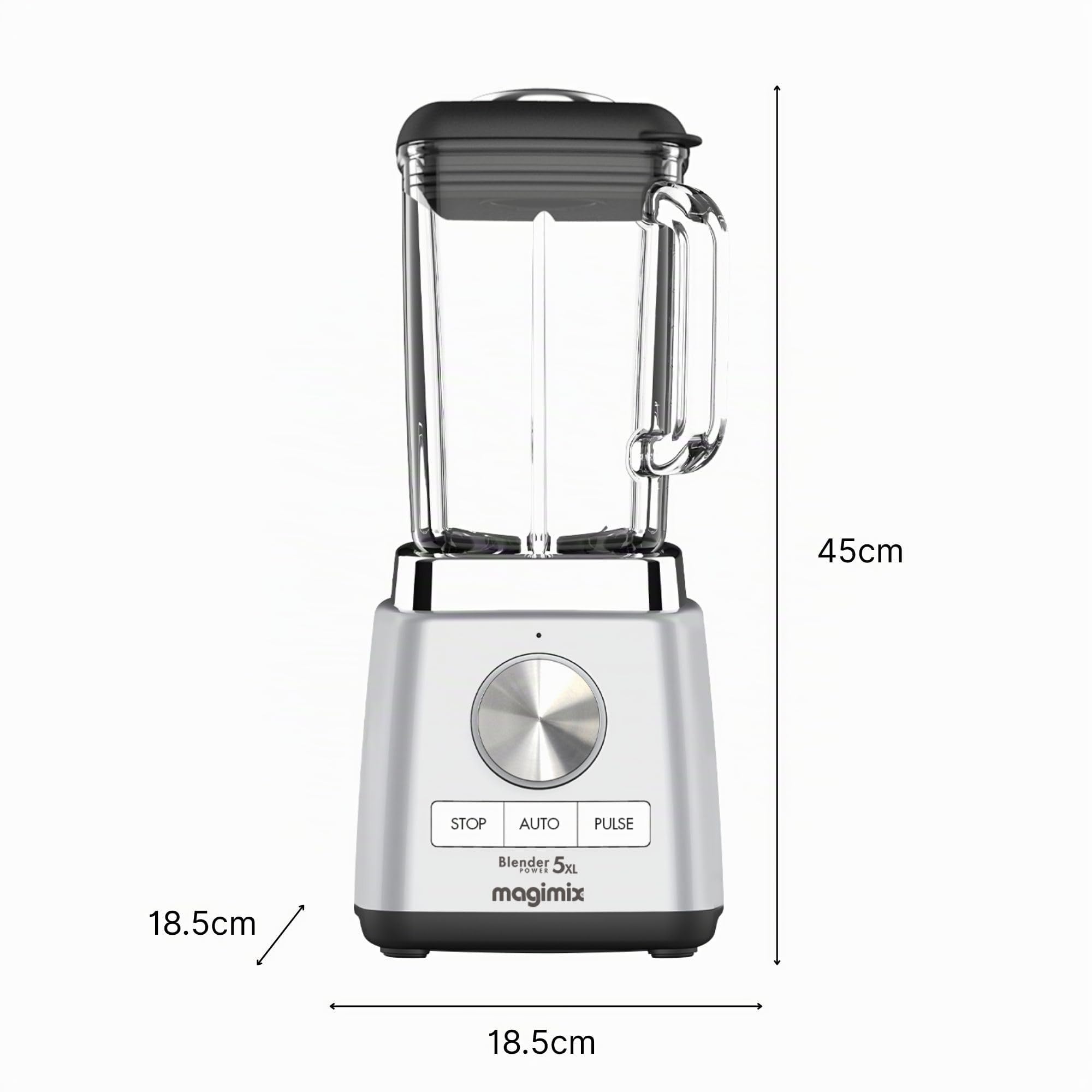 magimix-power-5-xl-standmixer-2-8-l-borosilikat-chrom-matt-1500-w image 2