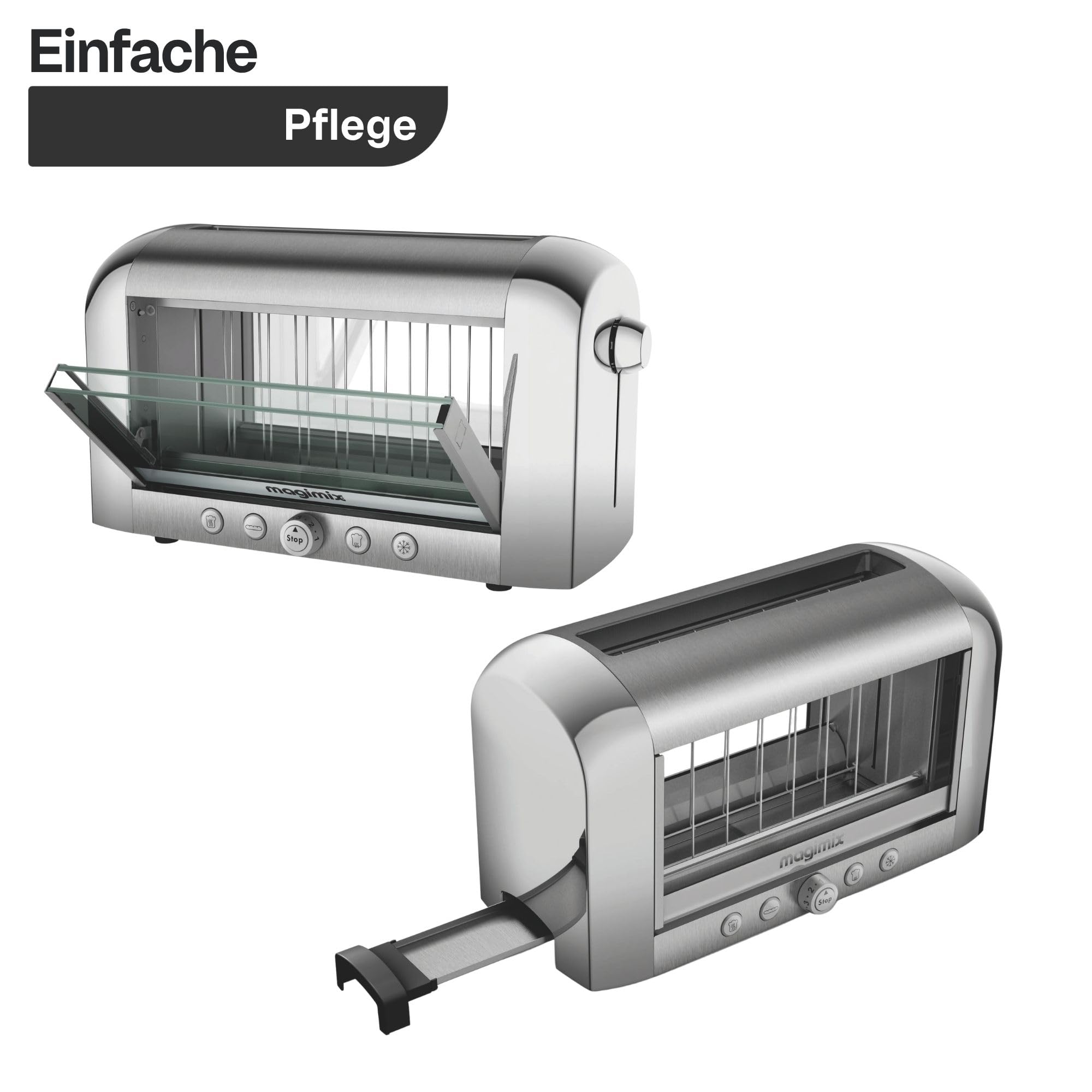 magimix-vision-design-toaster-mit-glasfenster-2-scheiben-1450w-schwarz-edelstahl image 3