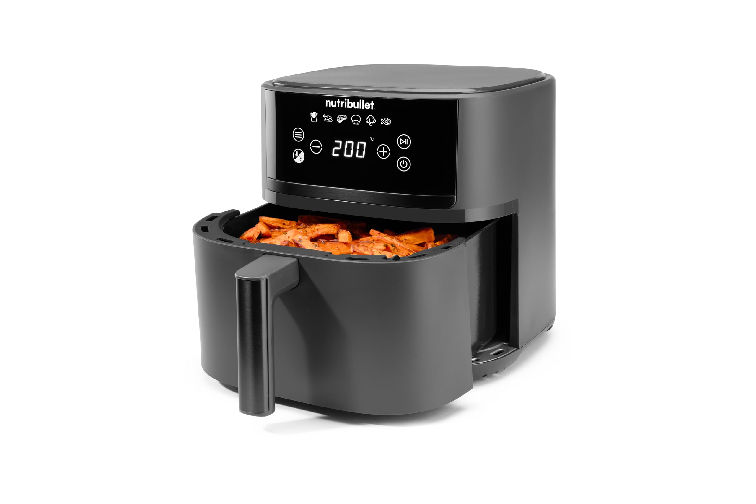 nutribullet-crisplite-nba0611dg-hei-luftfritteuse-6l-1700w-mattschwarz image 2