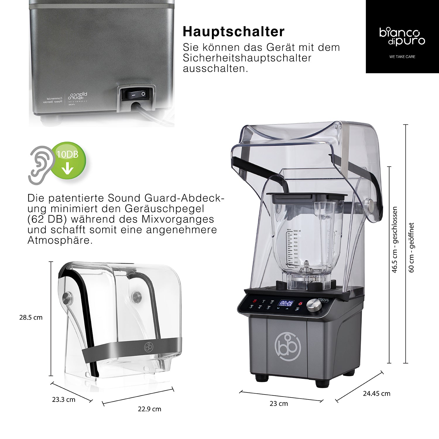 bianco-di-puro-gusto-alpha-hochleistungsmixer-profi-standmixer-inkl-soundcover image 8