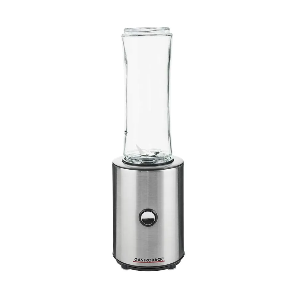 gastroback-design-smoothie-maker-mix-go-smoothie-mixer-silber-schwarz image 1