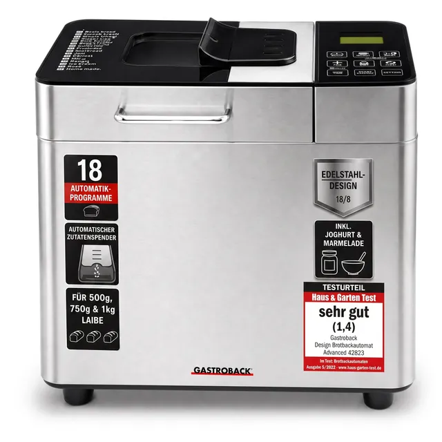 gastroback-brotbackautomat-advance-edelstahl-mit-18-programmen image 1
