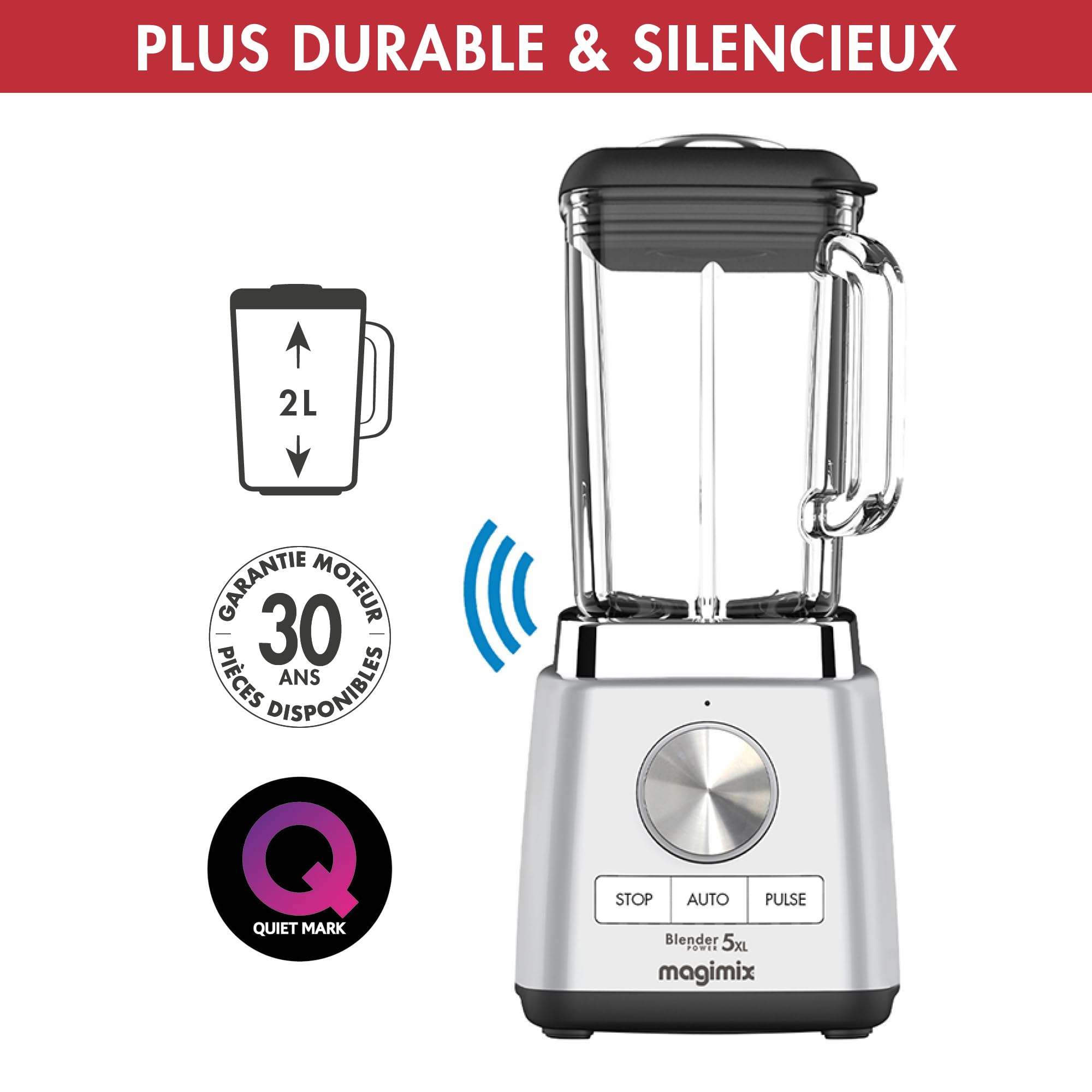 magimix-power-professional-5xl-connect-standmixer-2-l-chrom image 2